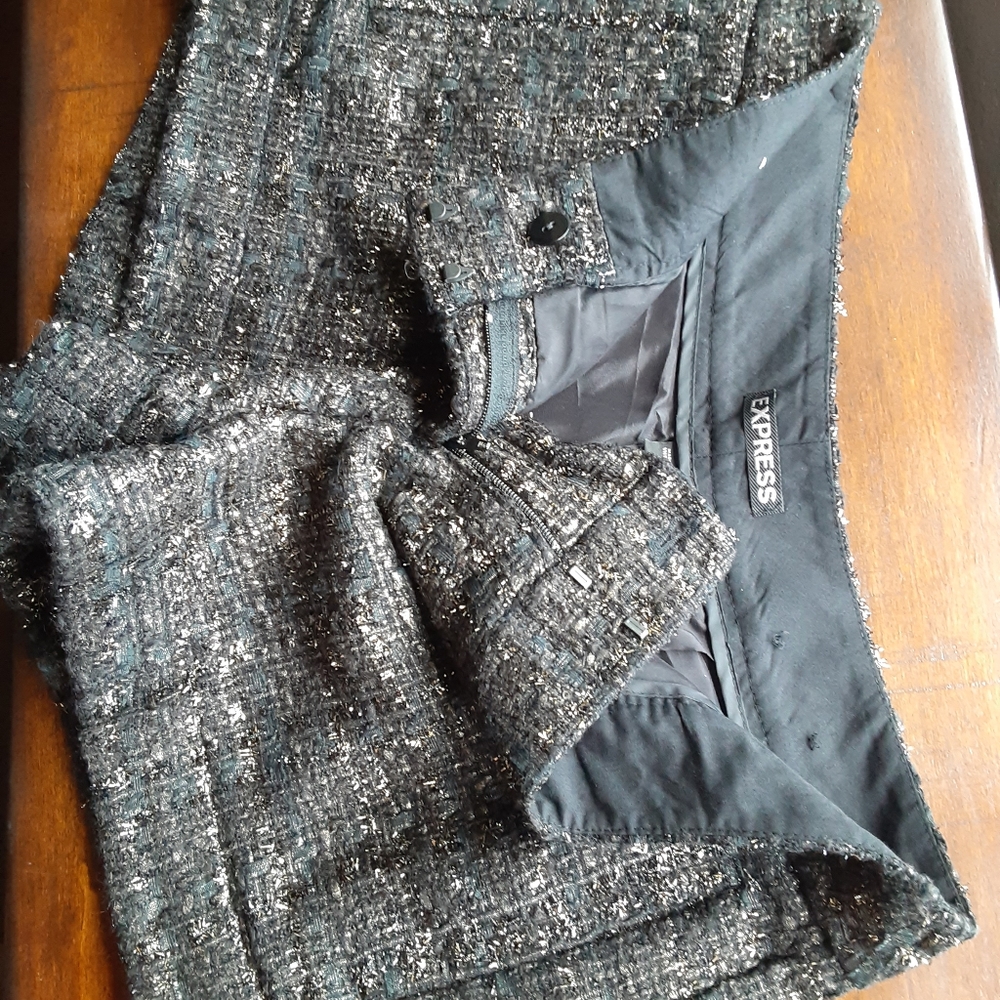 Sold!!!Express Metallic Tweed Shorts - Picture 6 of 8